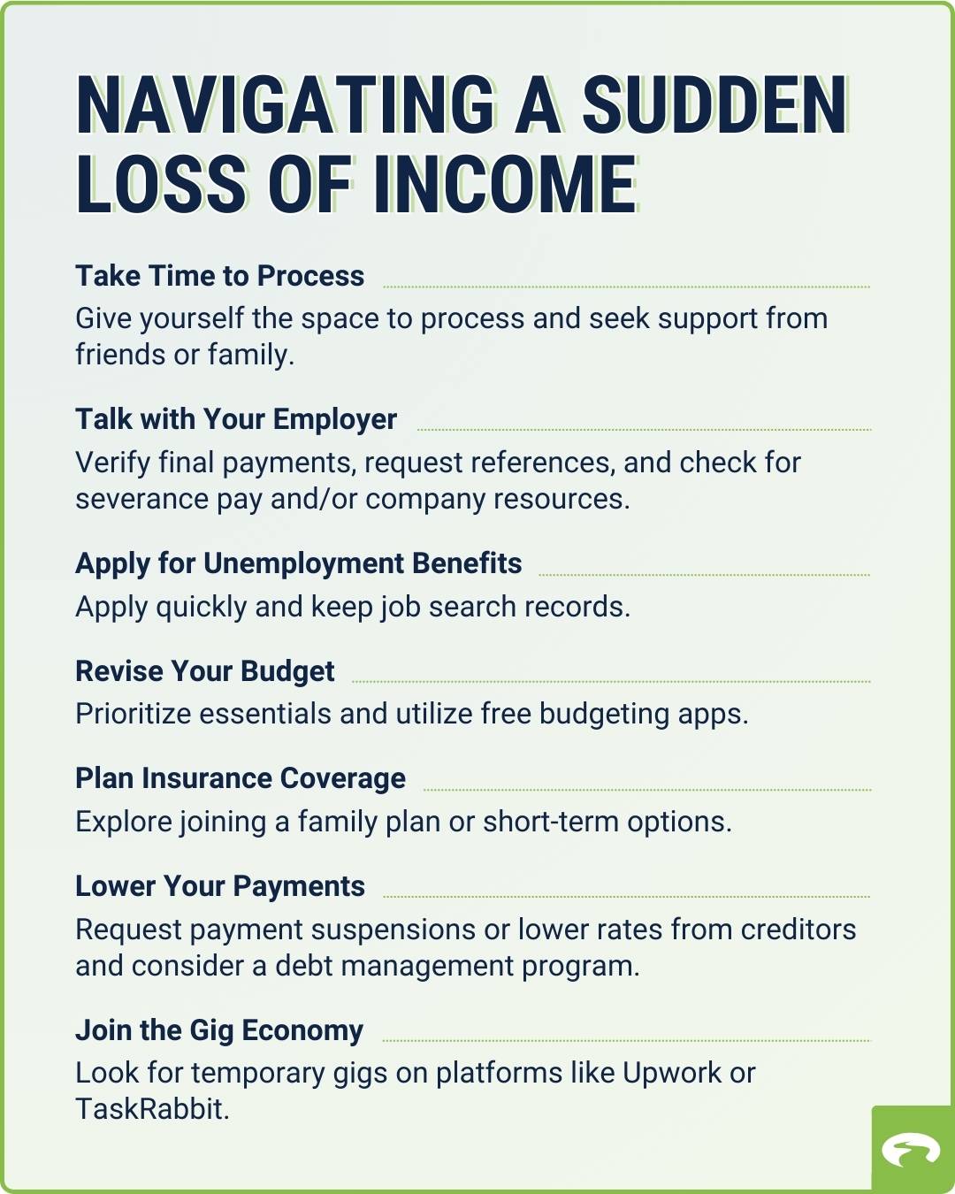 Navigating a Sudden Loss of Income