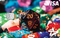 Space Age on demand card Polygonal Dice for Gaming example