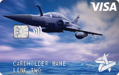 Space Age on demand card Fighter Jet example