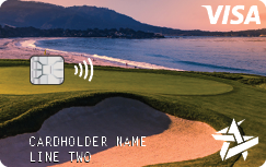 Space Age on demand card Golf Course Sand Trap example