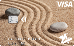 Space Age on demand card Zen Sand Garden with Two Stones example