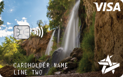 Space Age on demand Mountain Waterfall example